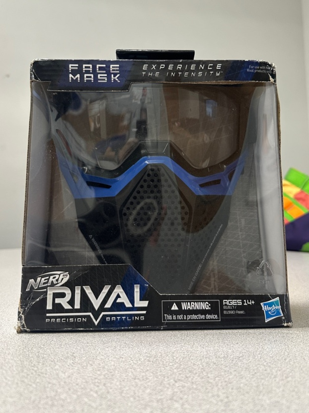 NWT Nerf Rival Black and Blue Face Mask